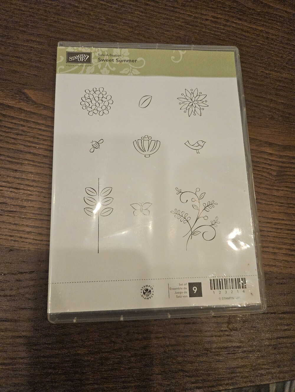 STAMPIN UP SWEET SUMMER 123214 SALE-A-BRATION FLOWERS BUTTERFLY NEW CLING STAMPS